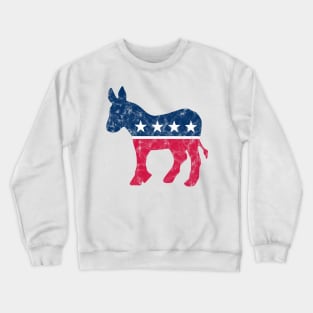 Vintage Democrat Donkey Logo Crewneck Sweatshirt